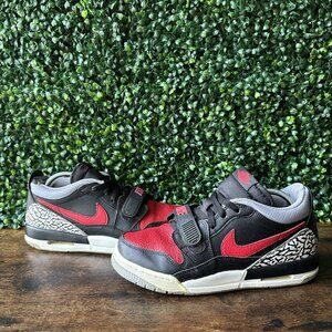 Jordan Legacy 312 Low Kids Size 5 Shoes Red Cement Black Nike Air CD9054-006